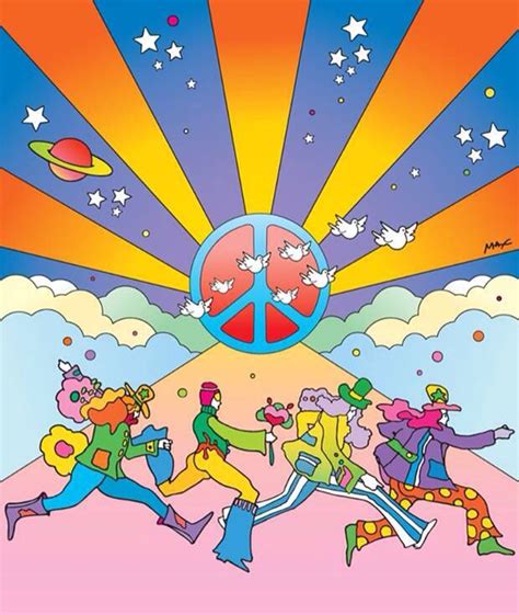 Love Of Peter Max Artwork Peter Max Art 60s Art Psychadelic Art