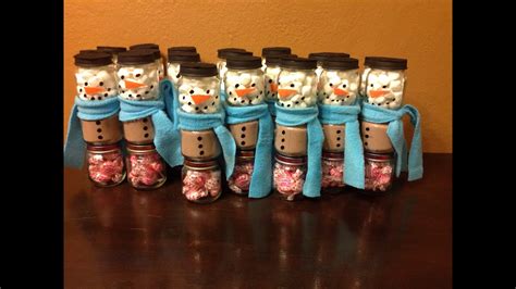 Diy Snowman Baby Food Jars Youtube