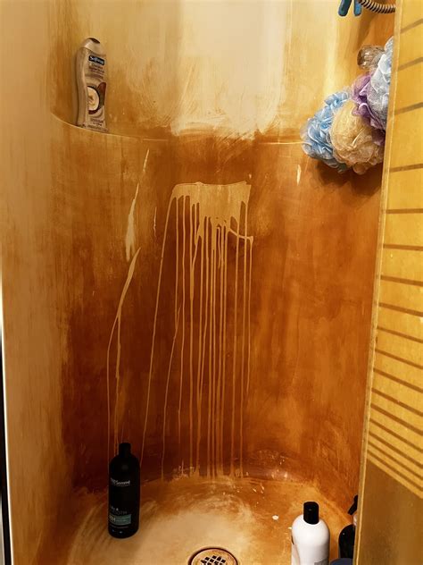 How To Clean This Shower Glass Door To Get All The Orange Off Rcleaningtips