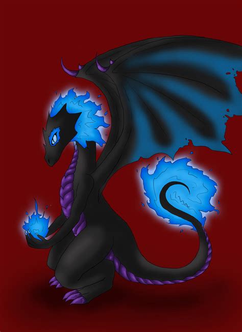 Blue Fire Dragon By Cherry Anne On Deviantart