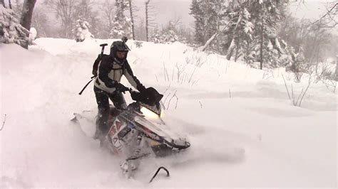 Backcountry Snowmobiling In Fresh Powder Youtube