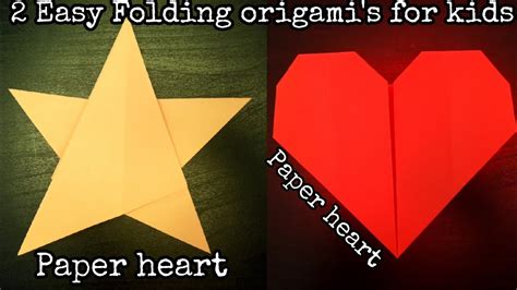 2 Different Easy Origami For Kids Easiest Origami Heart Ever ‼