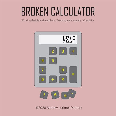 Broken Calculator Think Square