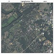 Aerial Photography Map of Langhorne, PA Pennsylvania