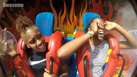 Girls Passing Out Funny Slingshot Ride Compilation Youtube