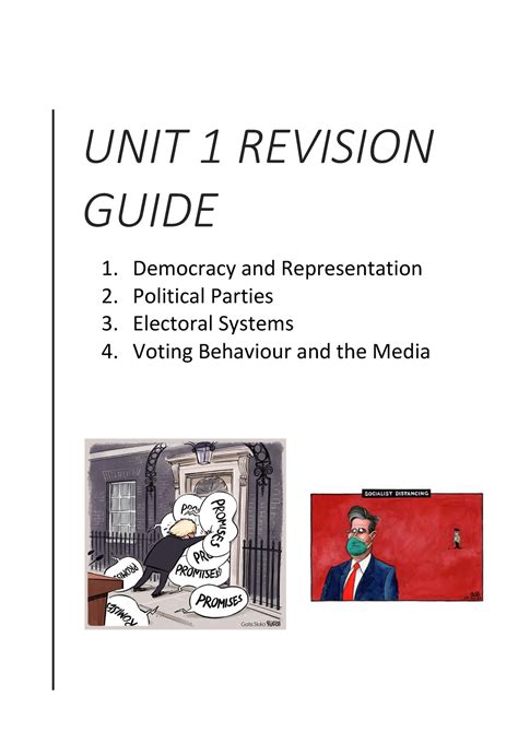 Unit 1 Revision Guide 2020 Unit 1 Revision Guide 1 Democracy And