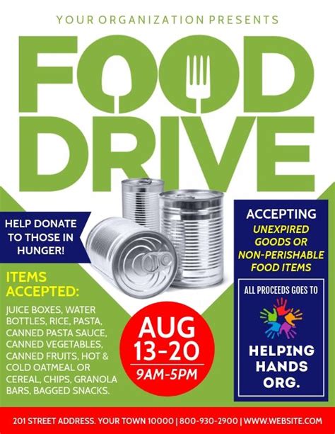 Food Drive In 2021 Food Drive Flyer Food Drive Canned Food Drive