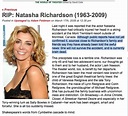 Family, Friends & Fans Mourning Natasha Richardson’s Death – First ...