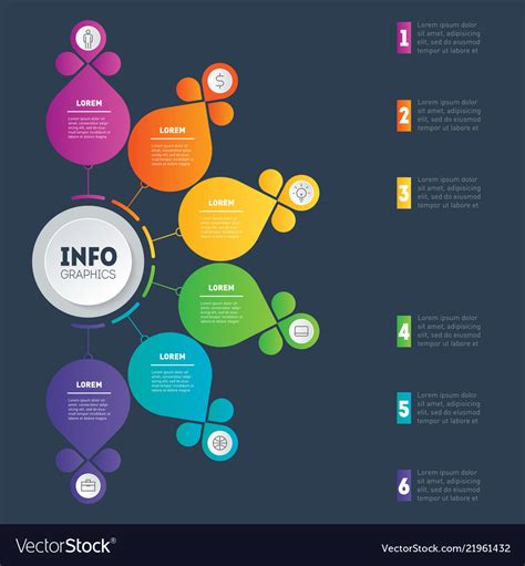 Infographic Template Education Technology Vector Image