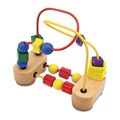 Melissa And Doug First Bead Maze Multicolor Melissa And Doug Wooden