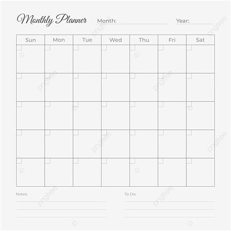 Monthly Planner 2023 Vector Hd Png Images Monthly Planner Calendar