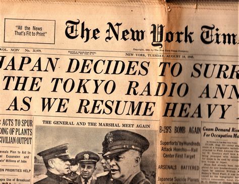 The New York Times Newspaper Tuesday August 14 1945 1940 69