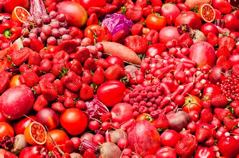 Red Fruit And Vegetables Stock Photo Download Image Now Istock