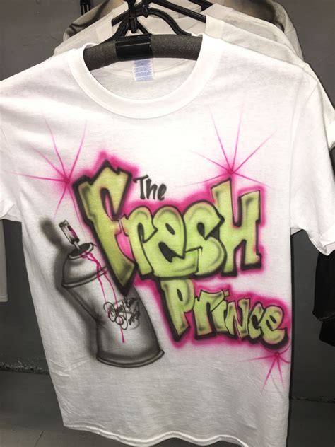 Airbrushed T Shirt Fresh Prince £20 Airbrush Shirts Airbrush T