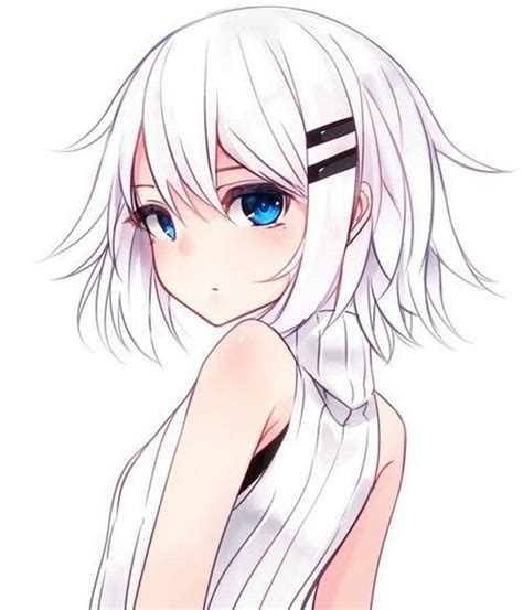 Anime White Short Hair Girl Google Search Anime Neko Kawaii Anime Girl Manga Kawaii Anime