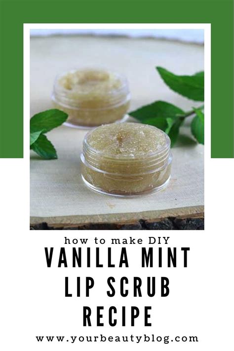 How To Make Diy Homemade Vanilla Peppermint Lip Scrub Recipe Lip