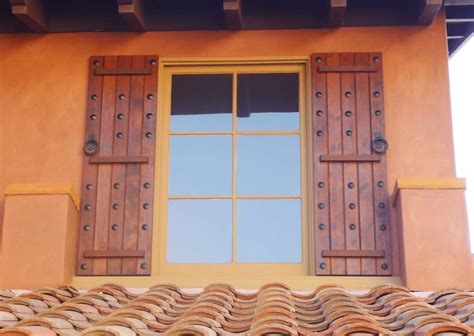 Adding shutters made our house a little more polished and cozy. Exterior Wood Shutters | Decorative, Provide Privacy ...