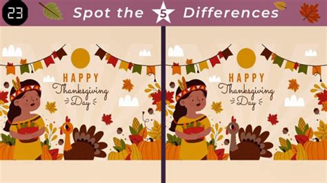 Spot The Difference 1 Thanksgiving Edition Youtube