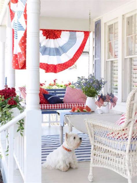 How are you celebrating labor day? 33 Front Porch Decorating Ideas for the 4th of July ...