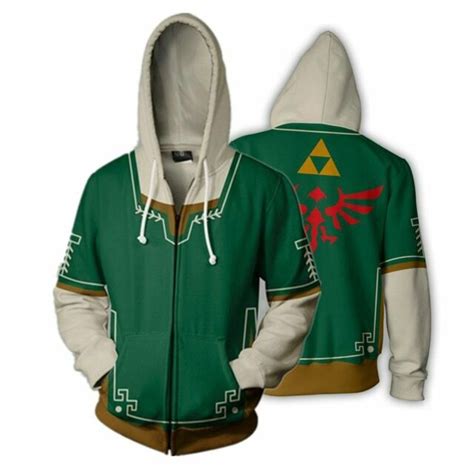 The Legend Of Zelda Triforce Link Cosplay Costume Top Hoodie Jacket