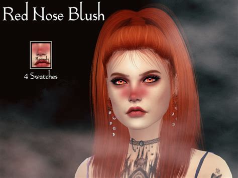Red Nose Blush By Reevaly At Tsr Sims 4 Updates