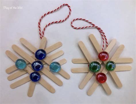 Popsicle Stick Christmas Tree Ornaments Play Of The Wild