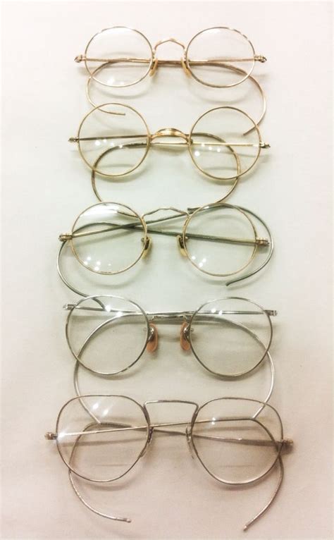 Categorised glasses, orleans, ottawa originally, these glasses were worn by scholars and monks. 1920's-30's Antique wire rimmed eyeglasses w coil cable ...