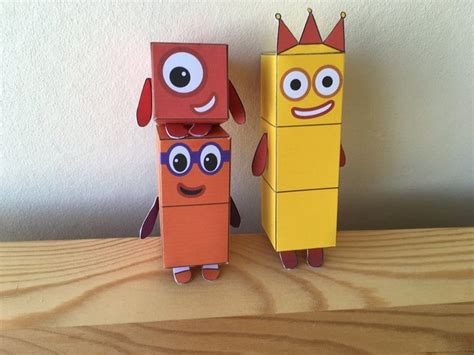 Numberblocks 1 10 Printable Paper Toys Origami Templates Kids