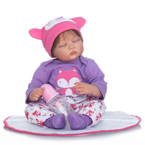 Npkcollection 55cm Soft Cloth Body Adora Lifelike Newborn Sleeping Baby