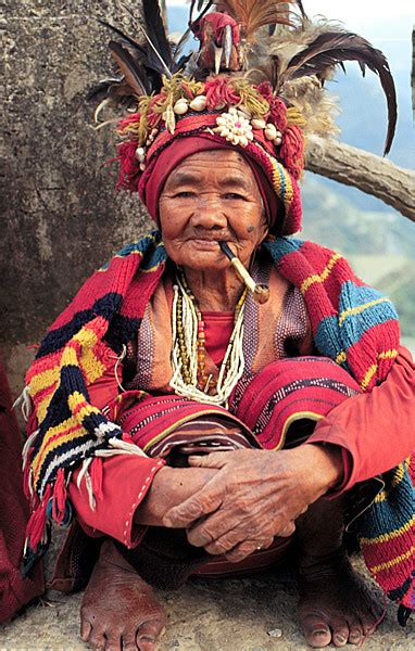 banaue philippines a old woman wearing traditional ifugao… flickr