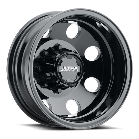 Ultra Dually 002rbk Modular Wheels Rims 17x65 8x200 Gloss Black 140mm