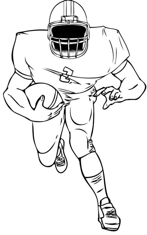 football player coloring pages    print