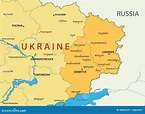 Régions De Donetsk Et De Lugansk De L'Ukraine - Carte Illustration de ...