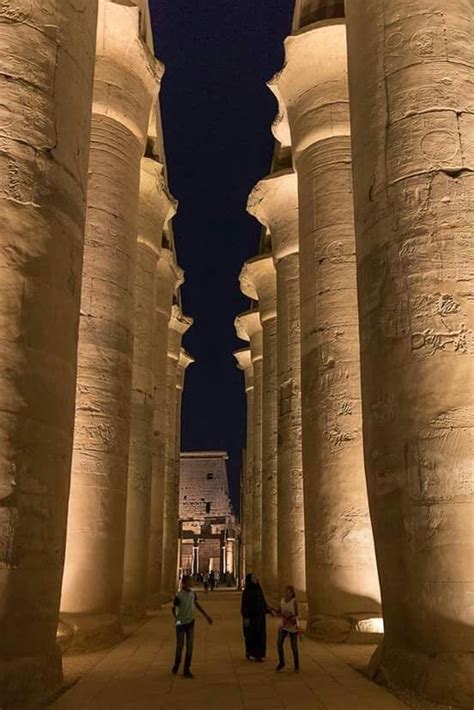 Columns Of Luxor Temple Luxor Egypt Ägypten
