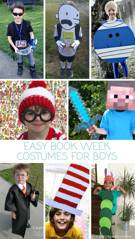 World book day costumes : Easy Book Week Costumes For Boys | Keep Calm Get Organised