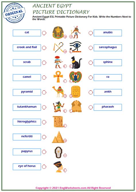 ancient egypt interesting facts esl worksheet by dawn