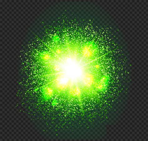 Hd Green Energy Glowing Light Blast Ball Explosion Png Citypng