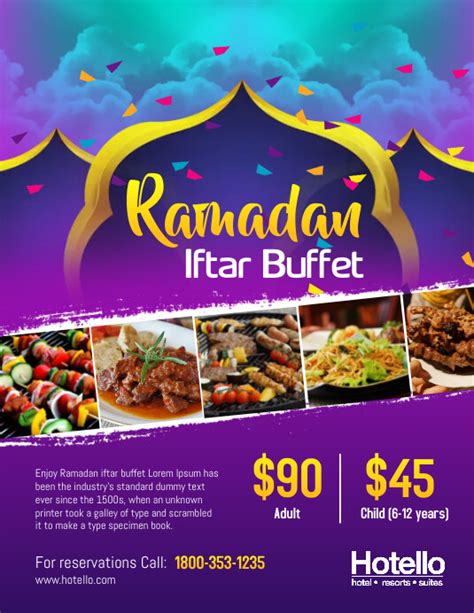 Copy Of Ramadan Iftar Buffet Dinner Flyer Postermywall