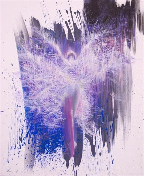 Abstract Ballerina Flying 2013 Acrylic Painting By Yuri Pysar