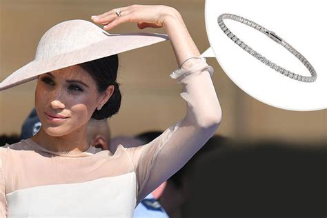 meghan markle debuts stunning diamond bracelet is it an £18 000 cartier t from prince harry