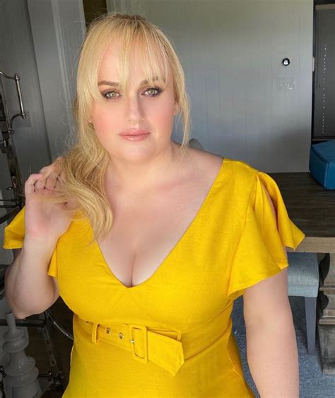 Rebel wilson's continued dedication to living. Rebel Wilson shows off weight loss in plunging yellow ...