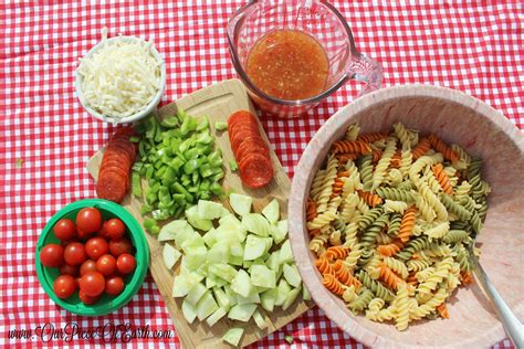 Packed with flavor & a zesty italian style this fresh, easy pasta salad recipe comes together in under 30 minutes! The Best Garden Fresh Pasta Salad Recipe - Our Piece of Earth