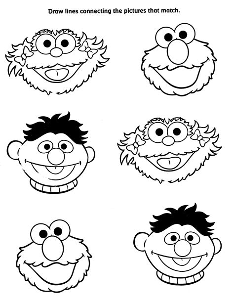 Sesame Street Cartoons Free Printable Coloring Pages