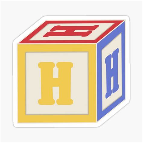 Alphabet Block Letter H Sticker For Sale By Salliesimp Redbubble