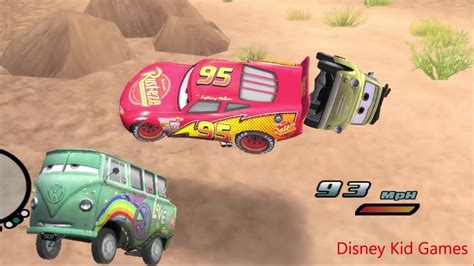 Disney Pixars Cars Movie Game Crash Mcqueen 159 Exploring The Town
