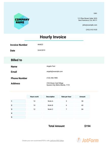 28 Invoice Template Pdf Format Png Invoice Template Ideas