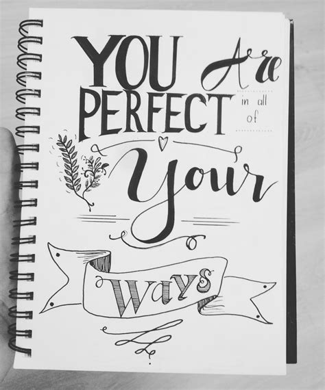 You Are Perfect Chalkboard Calligraphy Lettering Novelty