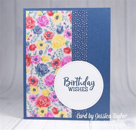 Here's how you can make this card. Easy Birthday Cards with Pretty Papers | Simple birthday ...