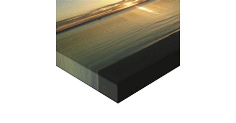 Sunset Over The Sea Canvas Print Zazzle