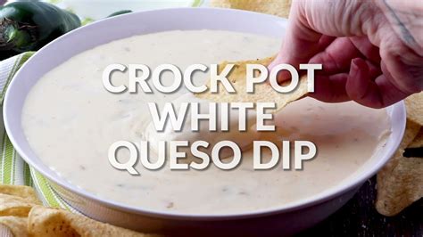 How To Make Crock Pot White Queso Dip Youtube